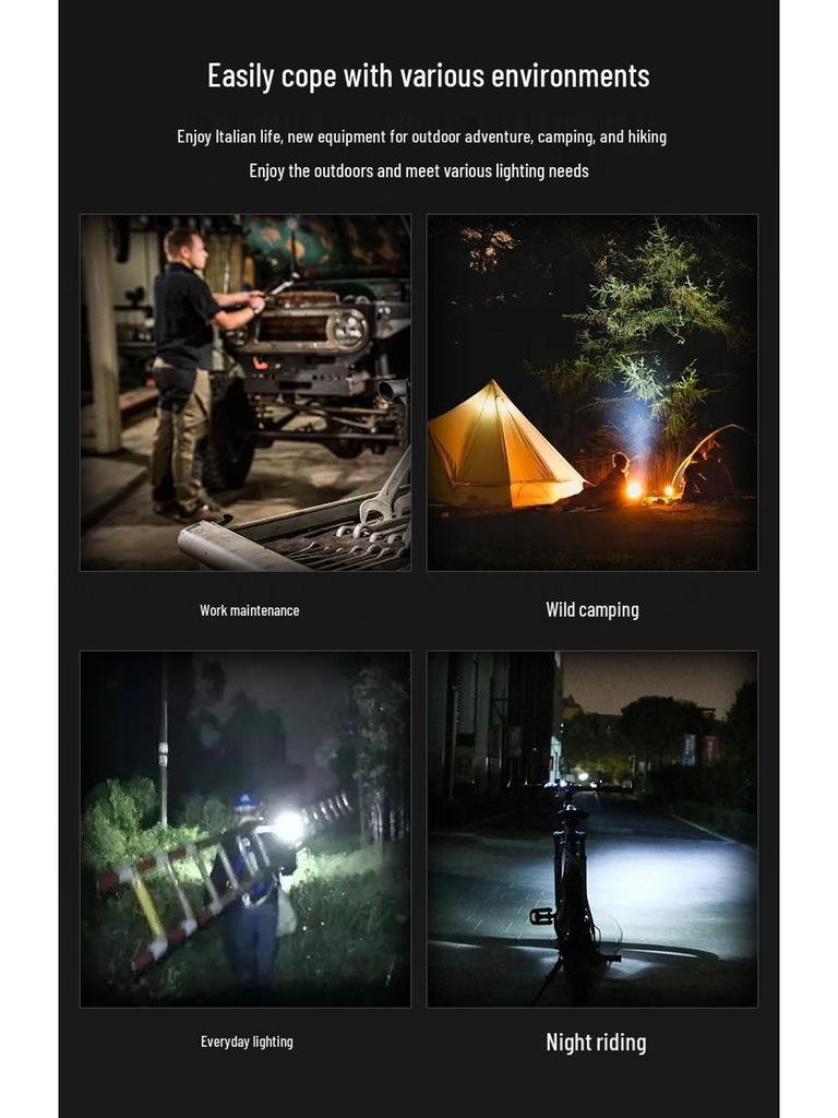 USB Multifunctional COB Magnetic Auto Repair Flashlight with Warning Light
