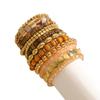 Bohemian Wood and Glass Beaded Bracelet – Ethnic Style High-End Autumn/Winter Hand Jewelry