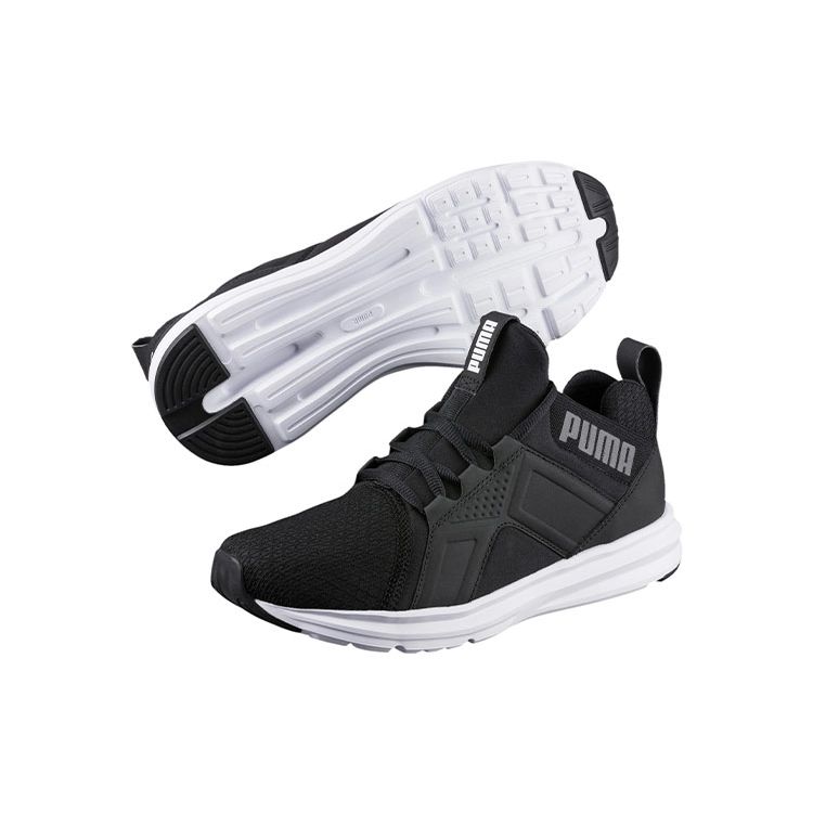 Puma Enzo Wn Lightweight Durable Breathable Low Top Sneakers Women Sneakers Black White 189499-01