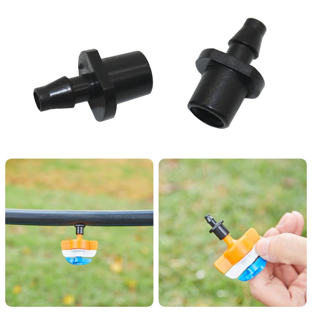 50/100/200Pcs Garden Hose Connectors 4/7mm Hose Single Barbed Straight Joints for Drip Irrigation System and PVC Pipe Fittings