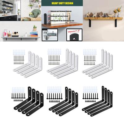 Wall Shelf Brackets for Home Organization - Set of 4