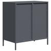 Vidaxl Szafka, Antracytowa, 68X39X73,5 Cm, Stal Walcowana Na Zimno