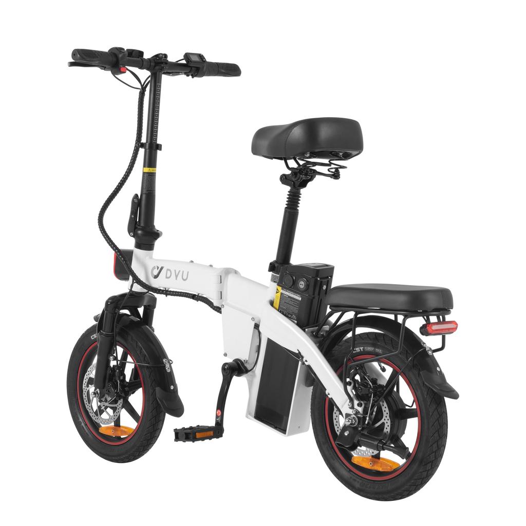 DYU A5 2025 Electric Bicycle 14 Inch 350W Folding Electric Bike 25km/h Speed 48V 7.5AH Lithium Battery 60KM Max Range Outdoor E-Bike