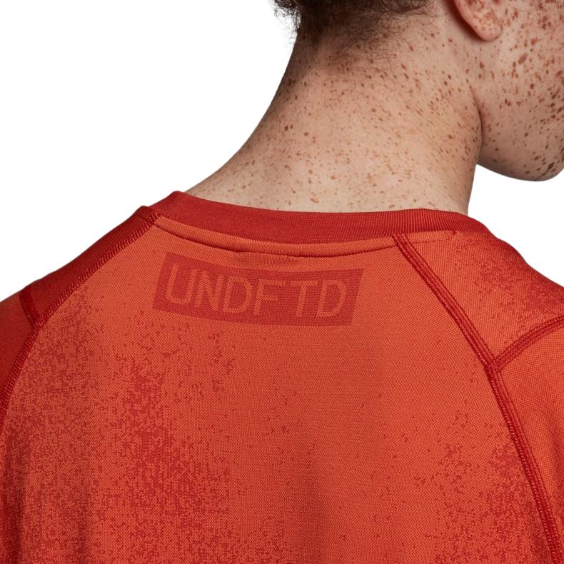 adidas X Undefeated Knit Tee Orange Men Streetwear DY3264