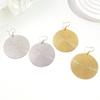 Punk Exaggerated Gold Silver Color Drop Earrings For Women Fashion Big Round Circle Dangle Earrings Statement Jewelry
