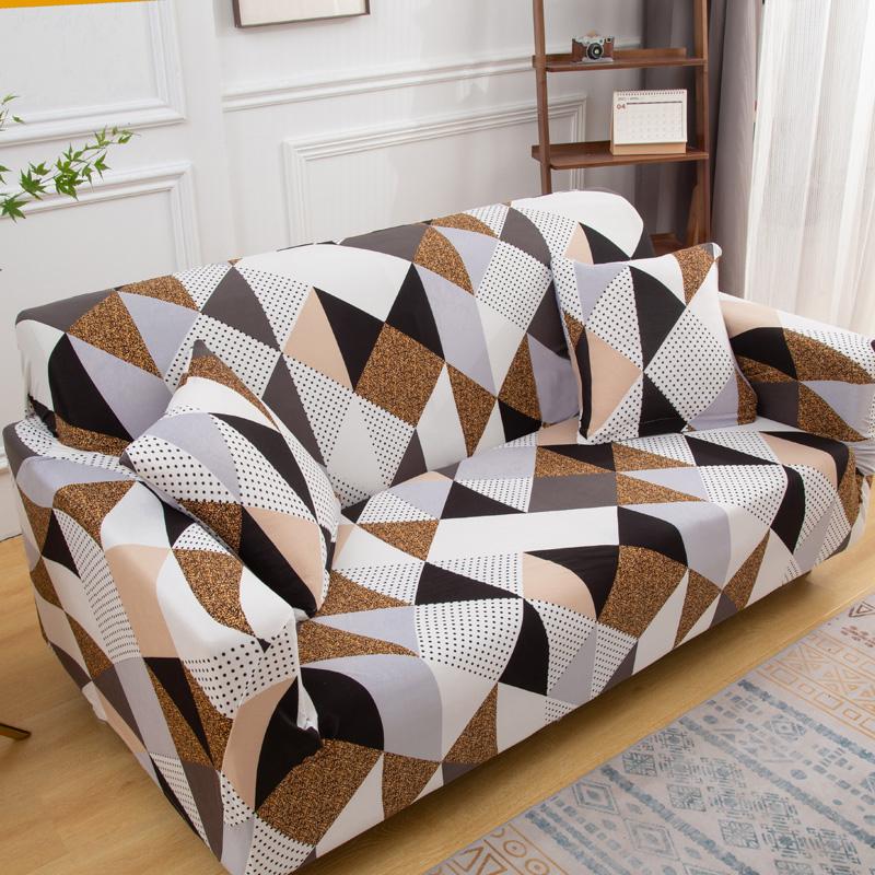Stretch Slipcover Sectional Elastic Stretch Sofa Cover for Living Room Couch Cover L Shape Corner Armchair Cover 1/2/3/4 Seater
