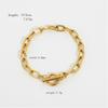 Stainless Steel Cuban Bracelet - High-end Accessory - Electroplated Titanium Steel Bracelet - Women's Accessory
