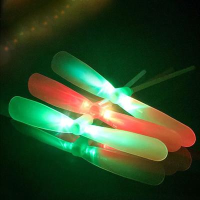 Children Colorful Luminous Bamboo Dragonfly Flash Flying Fairy  Led Toys