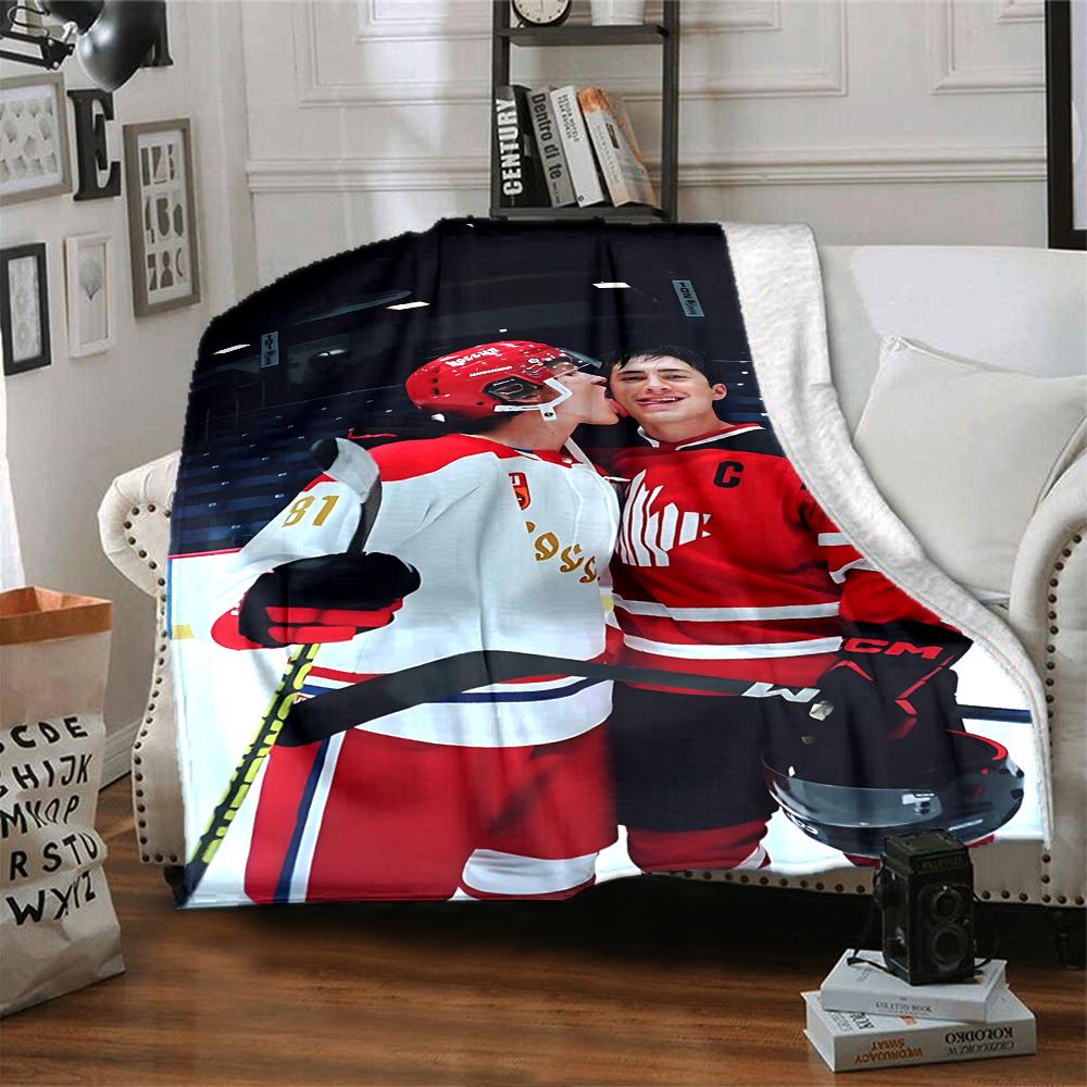 Hockey Celebration Moment Blanket Soft Throw Blanket For Home Bedroom Bed Sofa Travel Office Solid Christmas Blanket