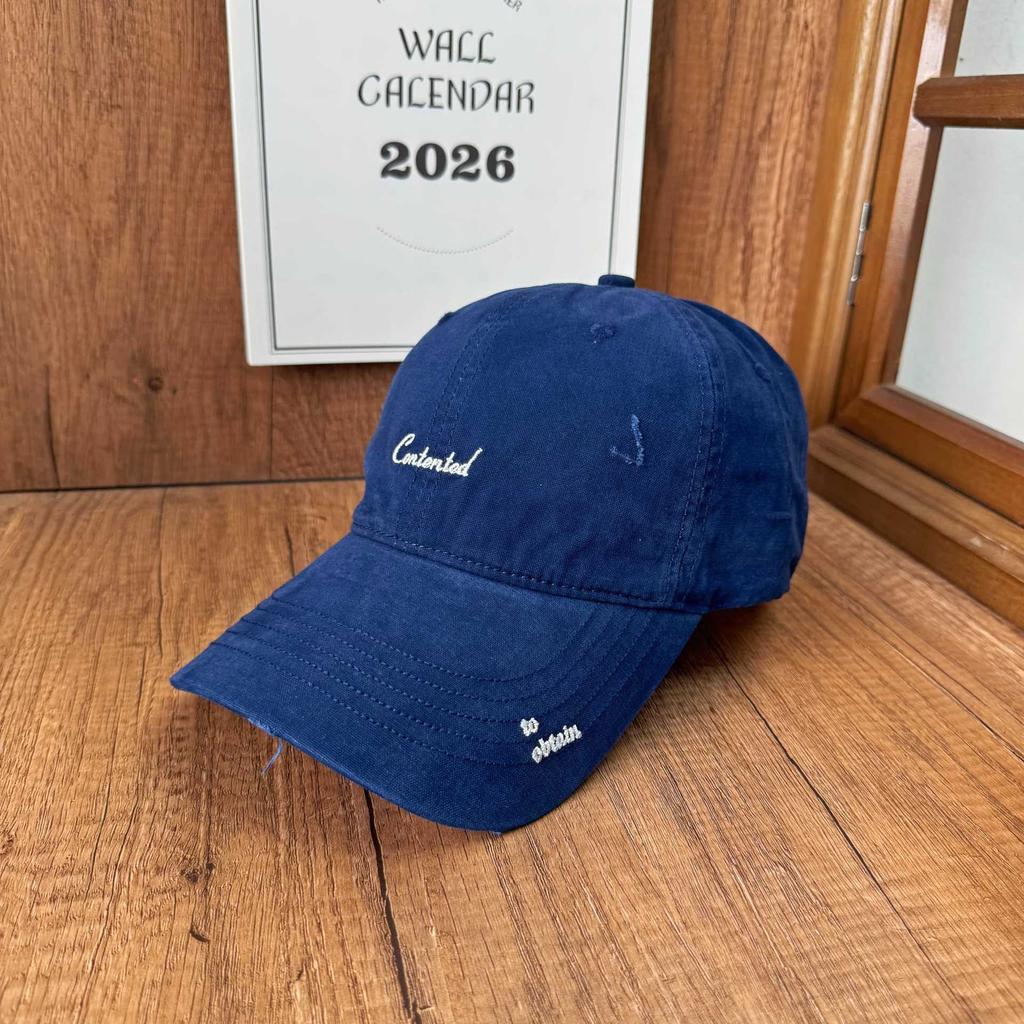New simple washed cap spring and autumn embroidery soft top baseball cap men's and women's sun hat