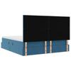 Storage Bed with Mattress Dark Blue 180 x 200 cm Velvet