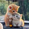 1Pc Cute Cat Hanging Ornament | Adorable Cat Design with Dual Use for Car & Keychain, Ideal for Party Favors & Gift Giving