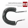 1/4 Inch Female to 1/8 Inch Male Airbrush Hose Connector Flexible Spring Tube Spray Fitting for Artist Painting
