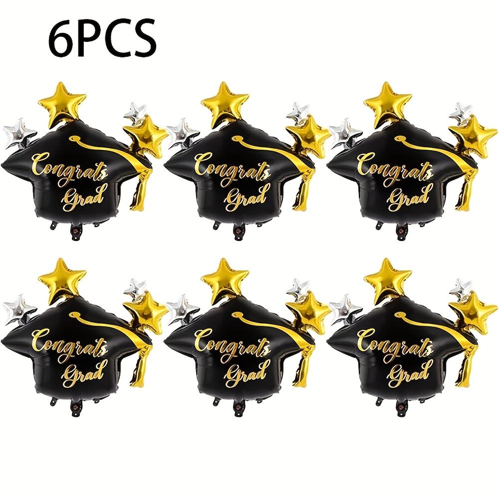 3/6Pcs Graduation Party Balloon Helium Globe Foil Balloon Congrats Grad School Celebrations 2026 Party Decor Globos Balloons