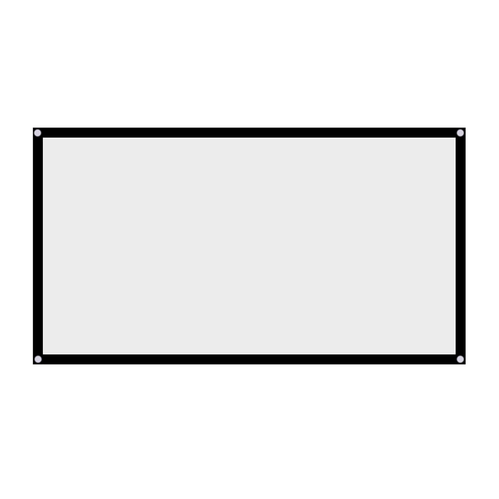 

60‑120 Inch Portable Foldable NOn Crease White Projector Curtain Projection Screen 16:9 Type 1