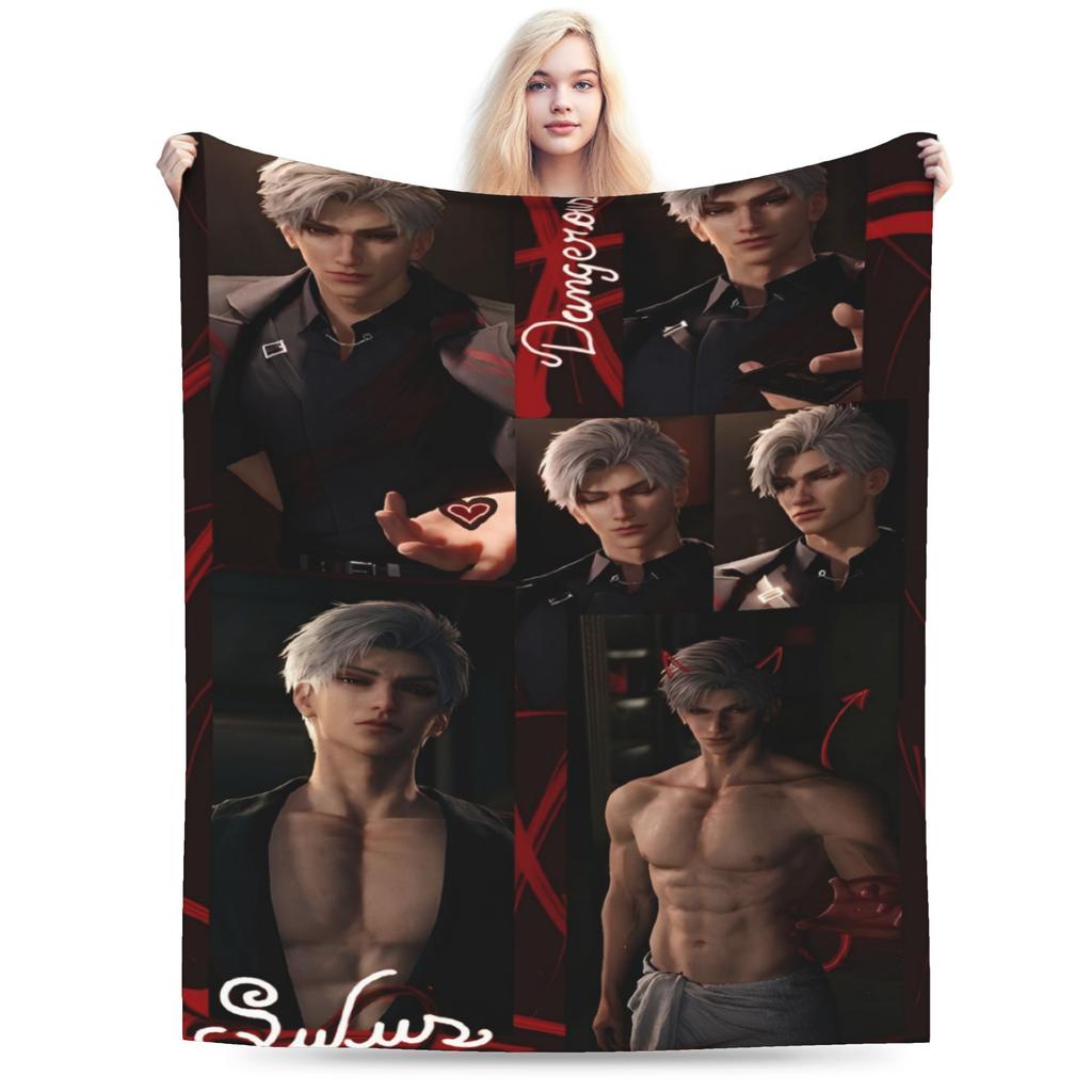 New Love and Deepspace Sylus Blanket Super Soft Fleece Cozy Throw Blankets Machine Washable