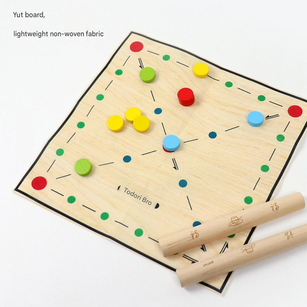 Wooden Korean Board game Yutnori set