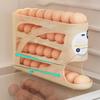 Автоматическая подставка-ролик для яиц, 4-ярусный органайзер для хранения яиц в холодильнике большой вместимости, хранение яиц на боковой дверце холодильника