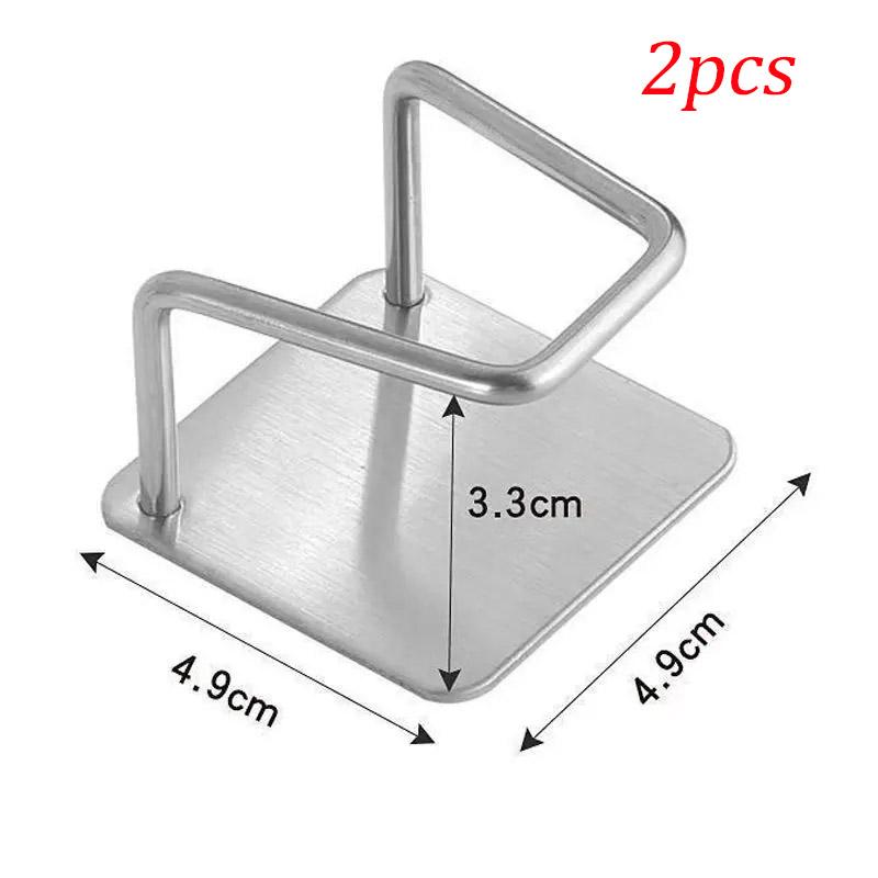 1/2/3PCS Kitchen Organizer Sponge Holder Soap Rack Self Adhesive Sink Drain Drying Stainless Steel Wall Storage Hook Accessories