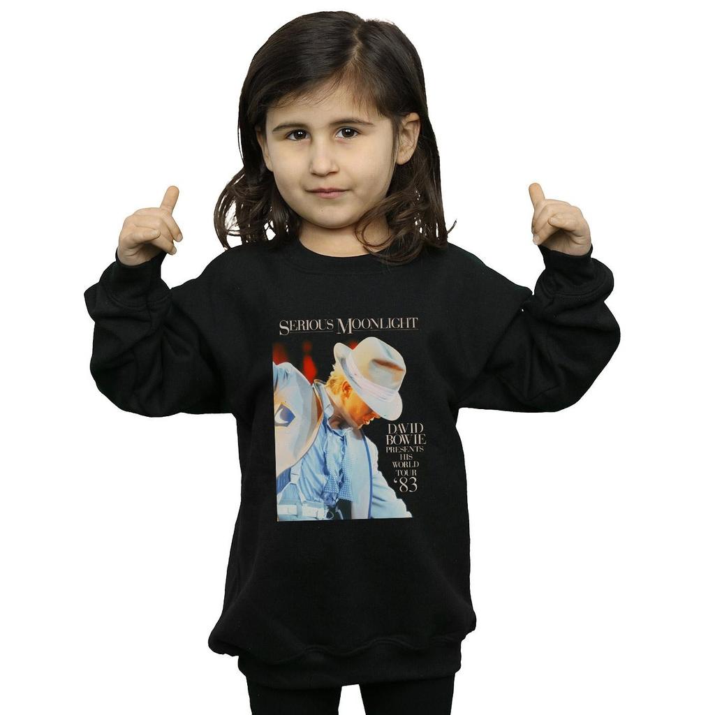 David Bowie Girls Serious Moonlight Sweatshirt