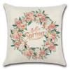 Spring Pillow Case Sofa Waist Pillow Case Garland Truck Light Luxury Home Office Pillow Pillow Case