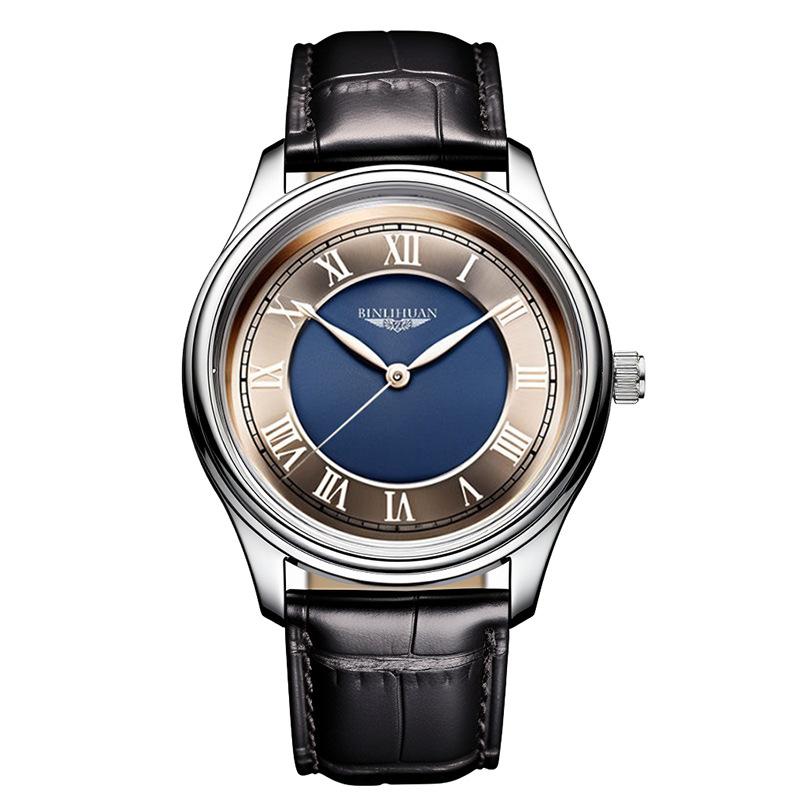 JYL Men's Watch Casual Waterproof Cross-border Leather Band