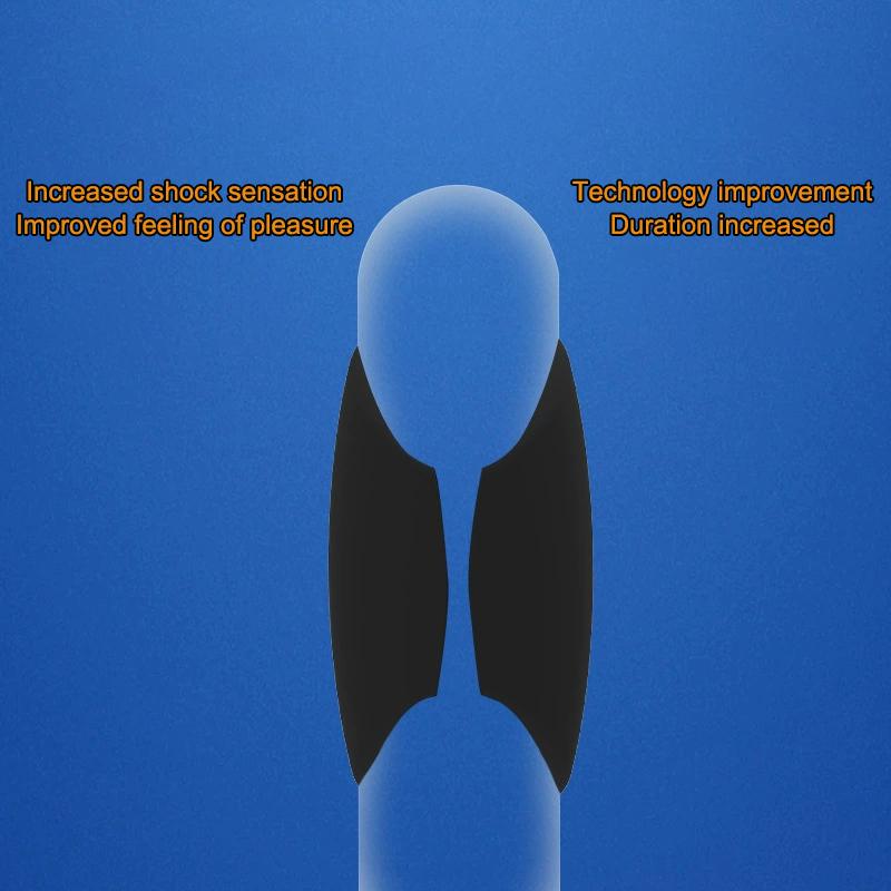 Male Masturbation Massage Penis Vibration Exercise Device Male Relaxation Silicone Massage Gun Head For Masturbation Tool