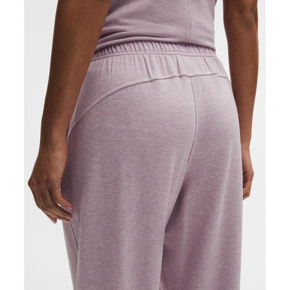 Lululemon Becalm Oversized Mid Rise Pant Heathered Porcelain Pink