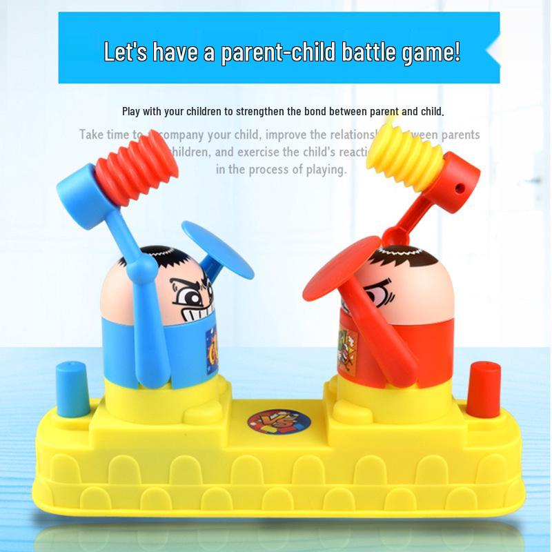 Parent-Child Attack & Defense Battle Hammer Game - TikTok Double Battle Toy