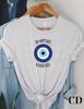 Devil's Eye Printed Tee Shirts 100% Cotton Womens Crop T-shirts O-Neck Short Sleeves Casual Loose Clothes Fashion Female Tops