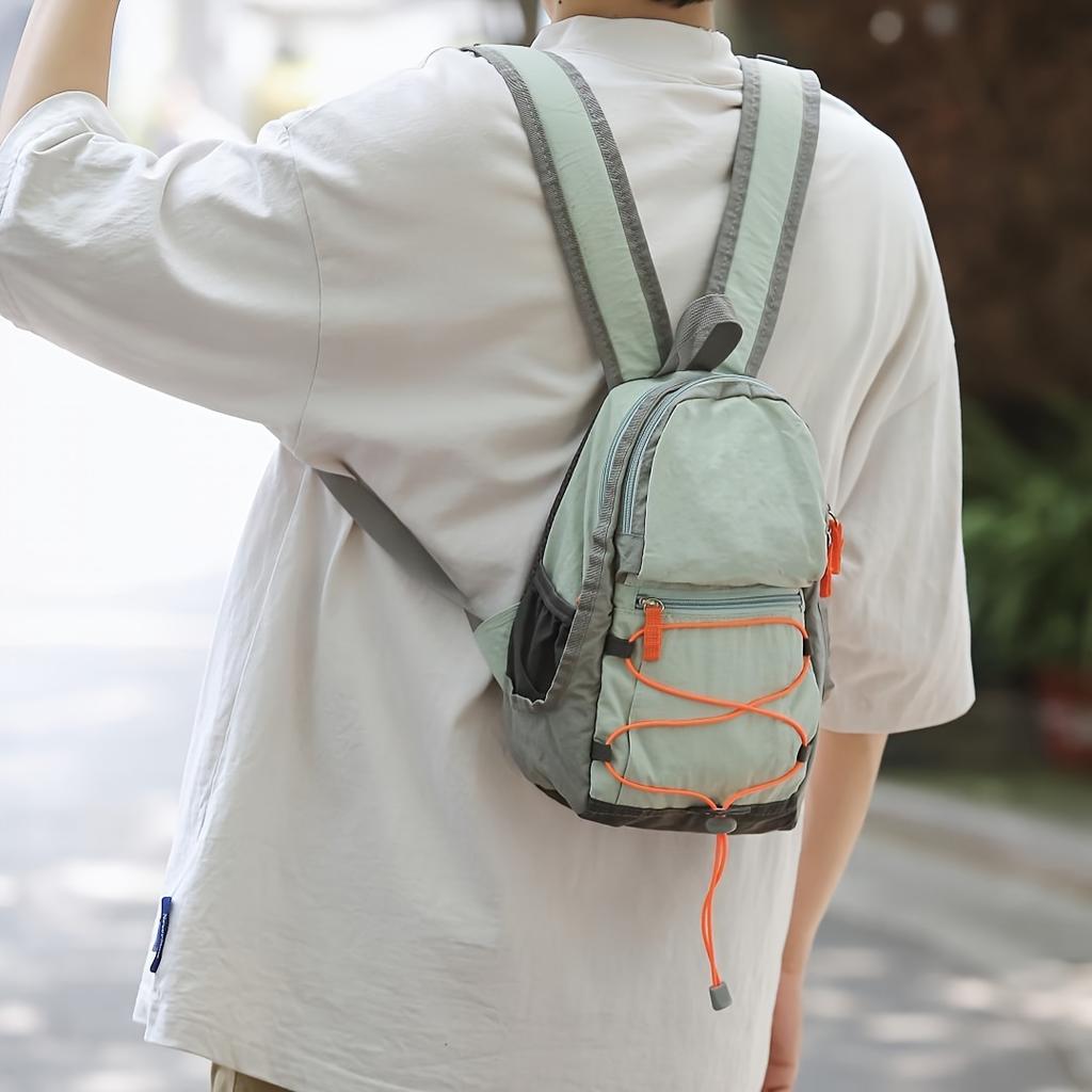 Japanese-Style Mini Casual Backpack, Fashionable Outdoor Sports Cycling Small Backpack, Lightweight Simple Picnic and Hiking Bag