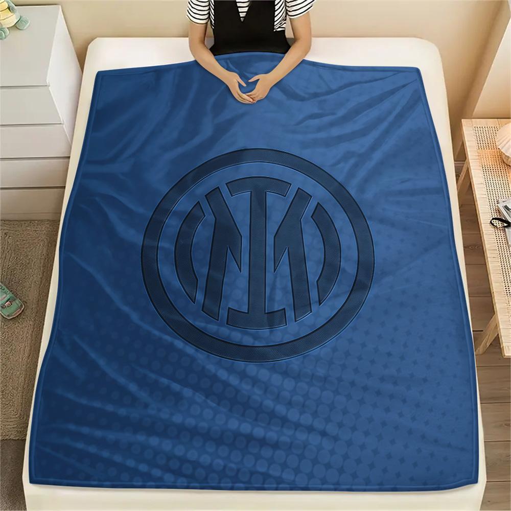FC Internazionale Milano Flannel Blanket, High Quality Comfortable for All Seasons, Home Decor, Warmth and Comfort