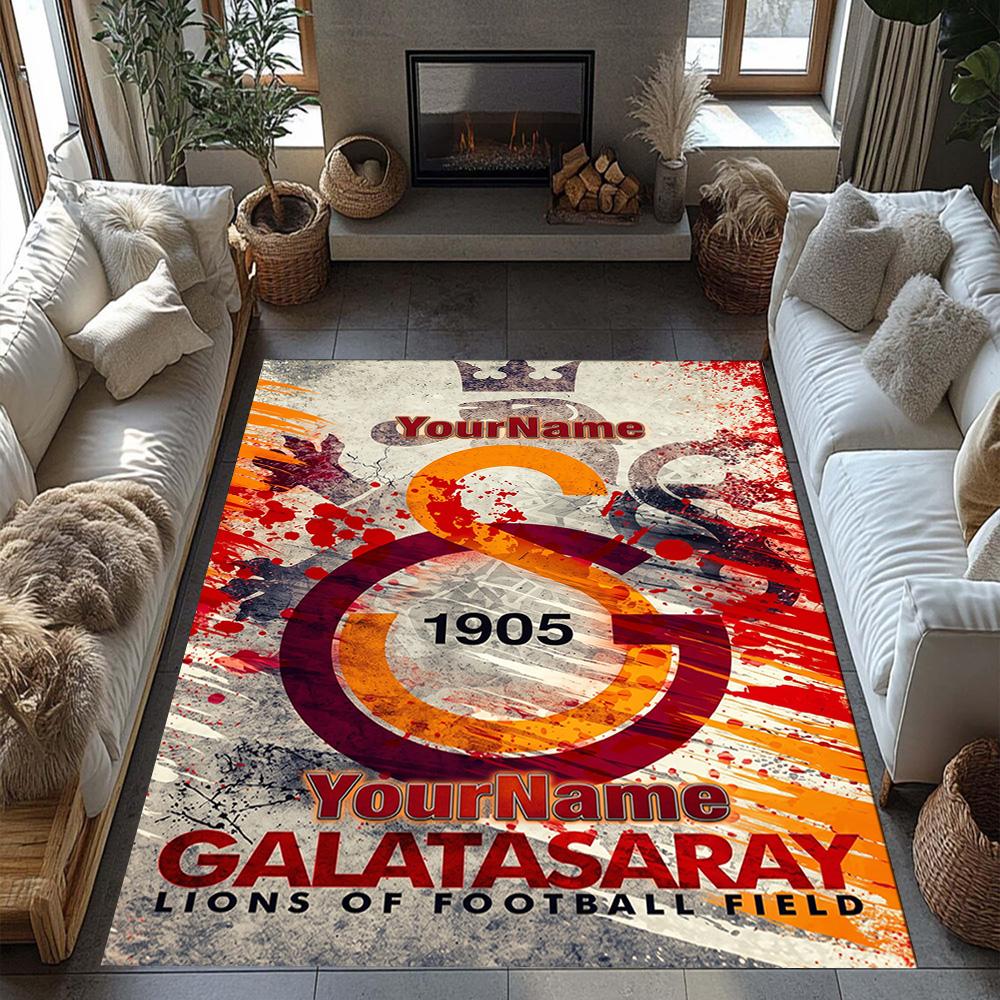 Galatasaray Customize Your Name Floor Rug Office Rug Perfect For Bedrooms Study Room Living Rooms Entryway Antislip Rug Anime Office Decor