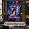 Tapiserie de perete Imprimeu Atletico Madrid Text cu Nume Personalizat Agățătoare de perete Decor pentru casă