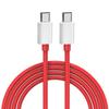 Dual-Head Type-C PD Fast Charge Cable, Compatible with OnePlus DASH 65W Charger for Models 10/9T/9/8T/8Pro.