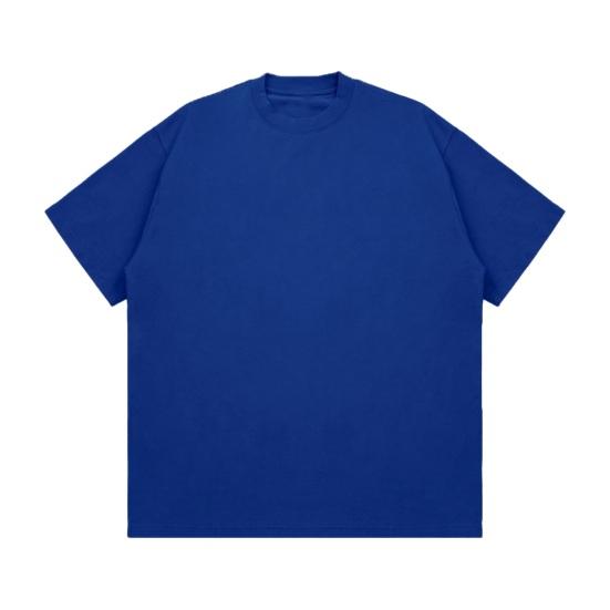 Summer Men T-shirt Round Neck Short Sleeve Solid Color Soft Breathable Thin Pullover Loose Casual Simple Style Couple Top