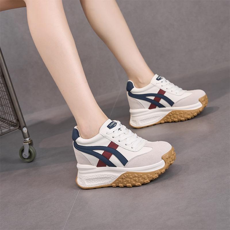 Cm Thick-soled Inner Height-increasing Dad Shoes Women's Autumn Casual Fashion Cashmere Forrest Gump Shoes Popular Sports Women's Shoes