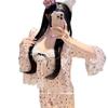 Miubby 'Ice Berry Love' spring/summer pure and sweet heart-shaped lace lace girl's ice silk pajama three-piece set