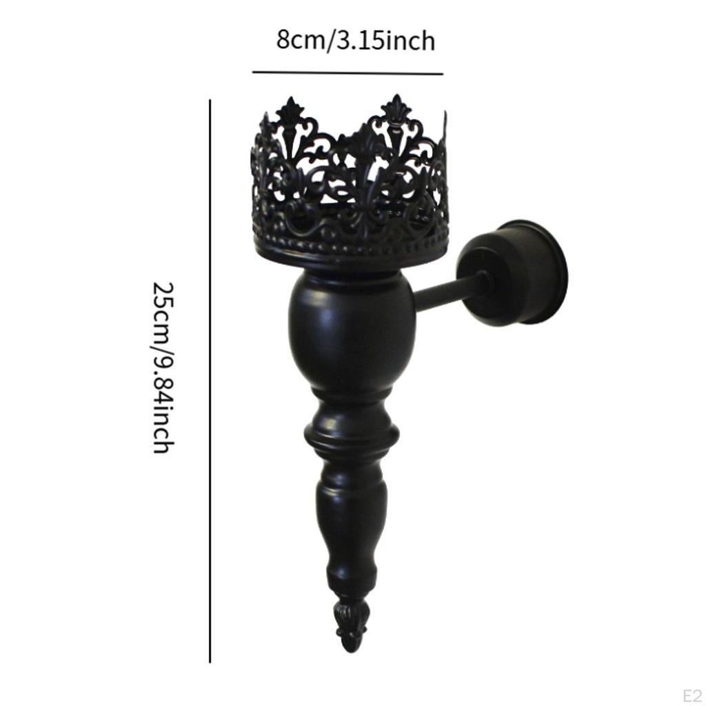 Iron Wall Candle Holder for Living Room And Fireplace