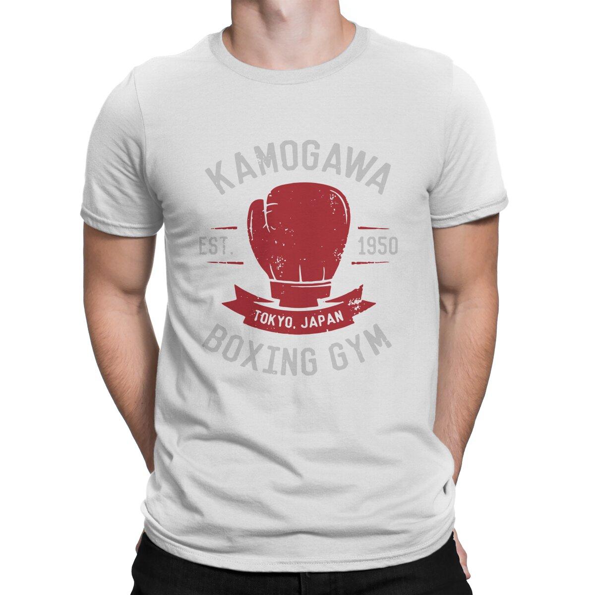Japanese Hajime No Ippo Kamogawa Boxing Gym T Shirt Men Novelty TShirt Crew Neck Anime Manga Tee Shirt Short Sleeve Clothes S