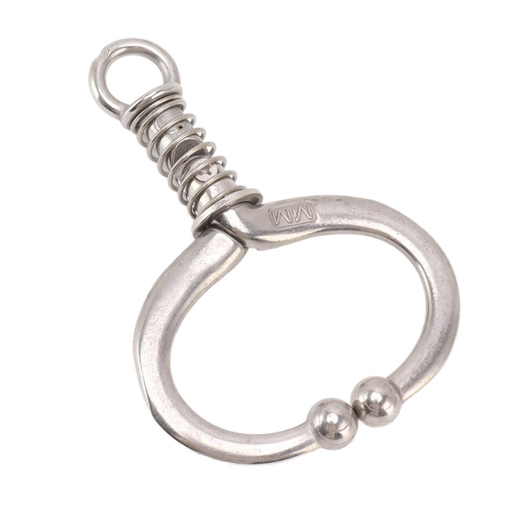 Cattle Nose Ring Stainless Steel Cattle Ring Spherical Cattle Ring Clamp Traction for Home Farm Livestock Supplies