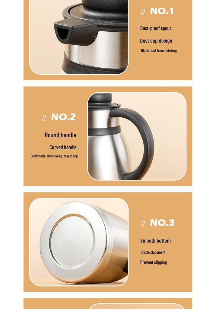 Stainless Steel Double-Layer Vacuum Insulated Coffee and Chickpea Pot