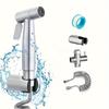 Women's Bidet Sprayer Set: High-Pressure Booster Faucet, Shower Head, and 304 Stainless Steel Toilet Splitter.