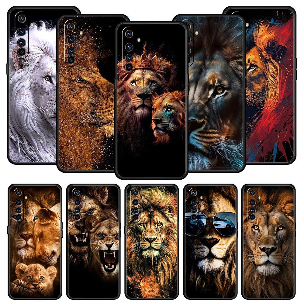 Soft TPU Case For Realme C67 C63 C55 C53 C25 C21 10 11 12 13 GT 2 3 5 Pro Plus 5G Shockproof Phone Cover The Lion Fundas Capas
