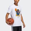 Adidas X Lego Donovan Mitchell Basketball Short Sleeve Tee Men Tops White HA7057