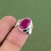 Faceted Kashmir Ruby Ring 925 Sterling Silver Ring Ruby Jewelry Elegant Gemstone Ring Handmade Jewelry Gift For Women Available In Ring Size