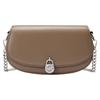 MICHAEL KORS Mila Cow Leather Saddle Bag, Shoulder Bag, Crossbody Bag Small Women's Light Taupe 35T5SIMC5L-229