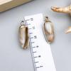 Gold Electroplated Acrylic Conch Pendant Charm for DIY Bracelets and Necklaces