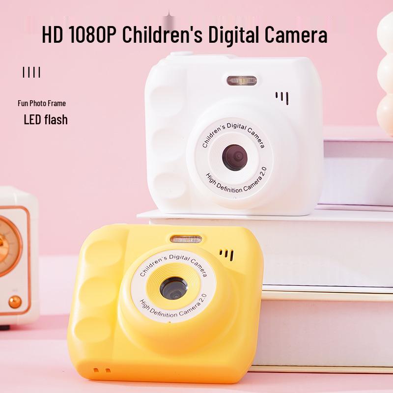 Children's 1080P Digital Camera with Photo Transfer, Selfie Burst Mode, and Built-In Games