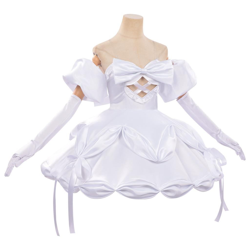 Alien Stage Sua Cosplay Kostüm Weißes Kleid Idol Bühnenoutfit AL NST Charakter Halloween Party Kostüm